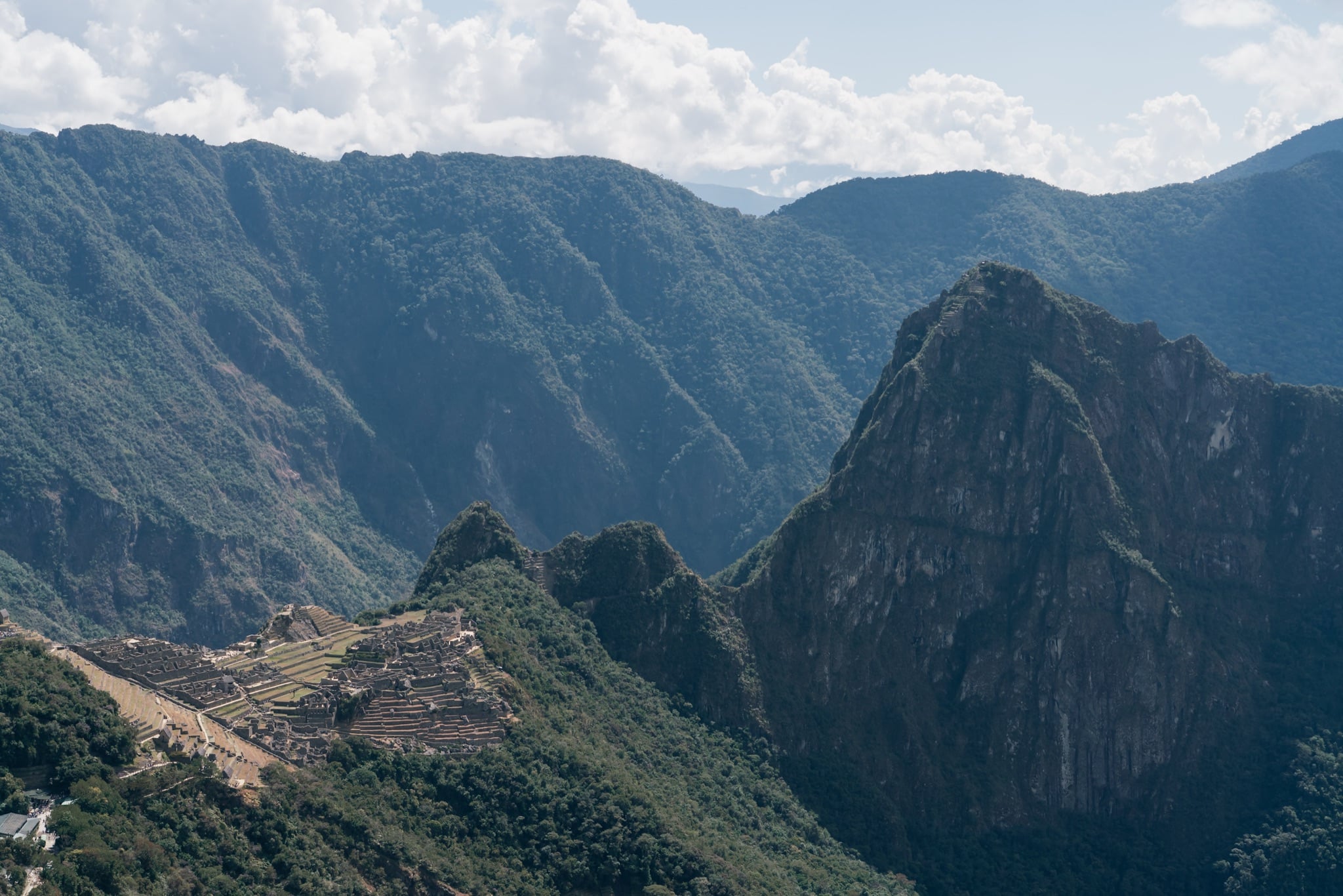 The valley view from the Sun Gate, Inti Punku